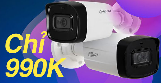 Combo 2 Camera Dahua chỉ với 990k
