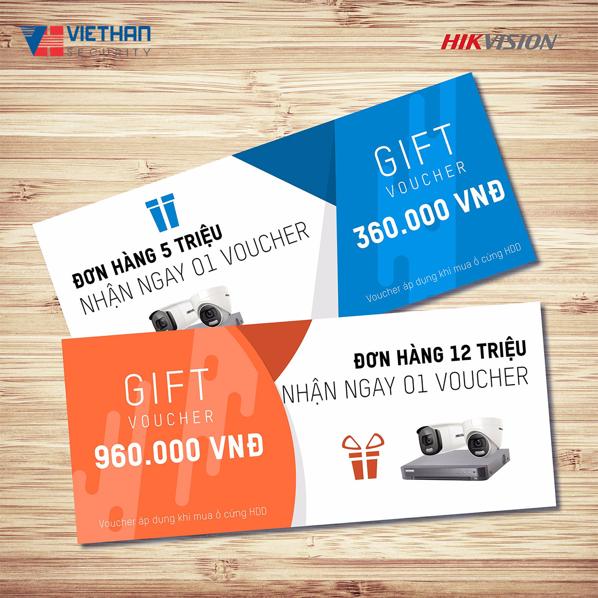 Nhận ngay voucher ổ cứng HDD cùng HIKVISION