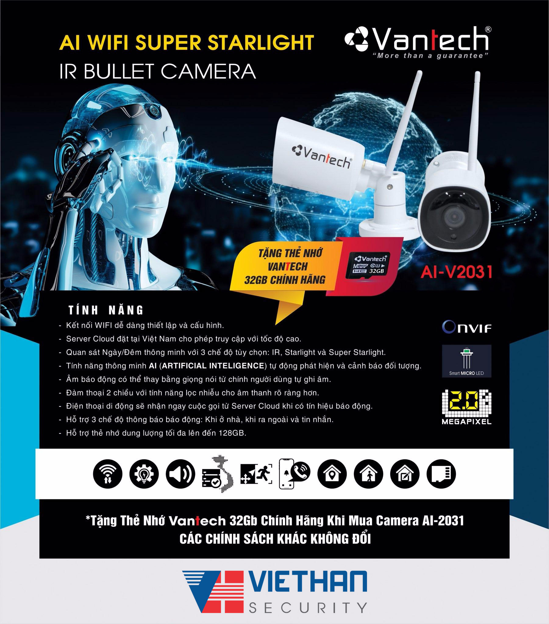 Khuyến mãi mua 1 tặng 1 cùng Vantech