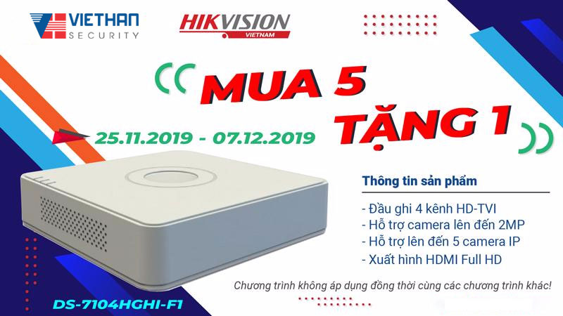 Siêu khuyến mãi HIKVISION - Mua 5 tặng 1