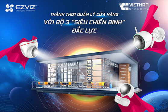 Bộ 3 Camera EZVIZ siêu phẩm cực HOT