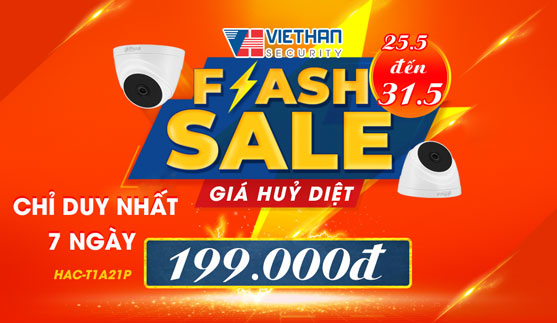 Flash Sale Camera Dahua HAC-T1A21P Giá Huỷ Diệt 199K