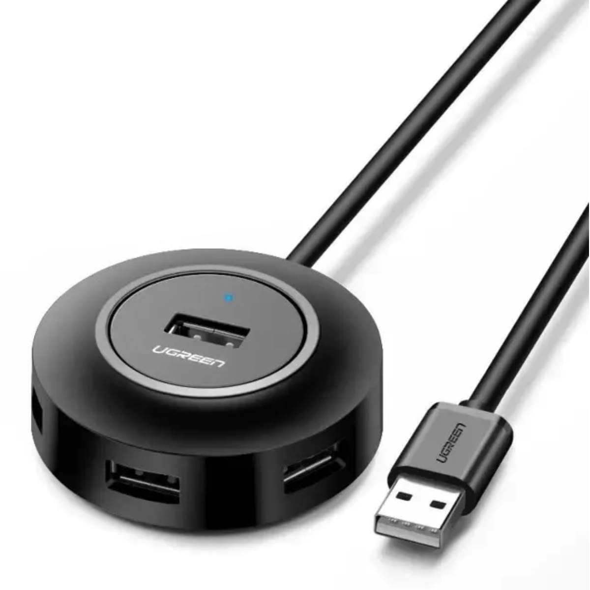 Bộ chia 4 cổng USB 2.0 50cm Ugreen 30254 CR106 tốc độ 480 Mbps, đèn LED báo hiệu