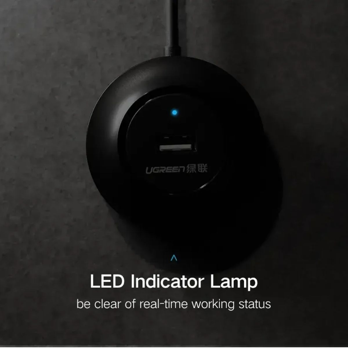 Bộ chia USB 4 cổng USB 2.0 2m Ugreen 30367 CR106 tốc độ truyền 480 Mbps, tương thích ngược USB 1.1, LED