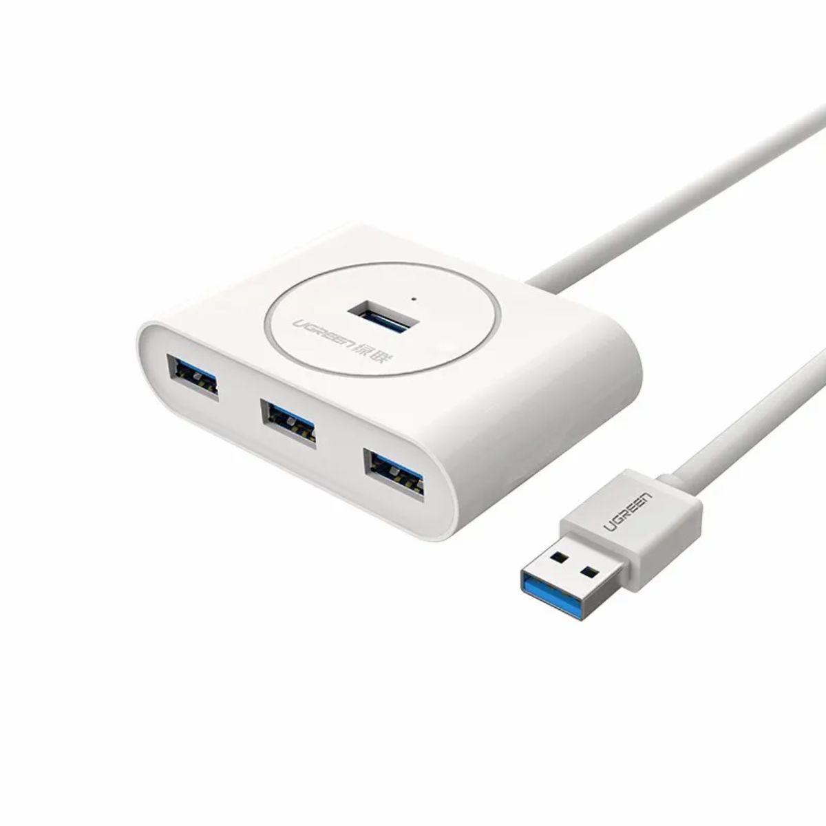 Bộ chia Hub 4 cổng 50cm Ugreen 20282 CR113 4*USB 3.0, tốc độ truyền 5Gbps, 5V