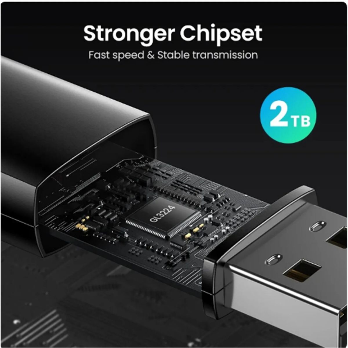 Đầu đọc thẻ SD/TF chuẩn USB 3.0 chính hãng Ugreen 60722 cao cấp