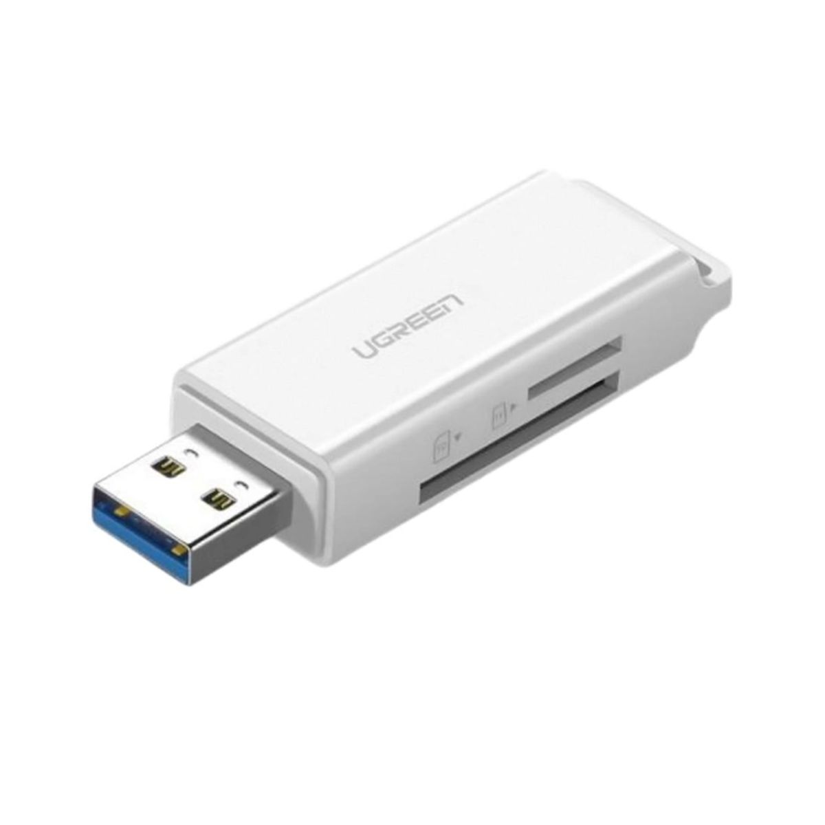 Đầu đọc thẻ nhớ USB 3.0 Ugreen 40753 CM104 hỗ trợ SD+TF, tốc độ 5Gbps
