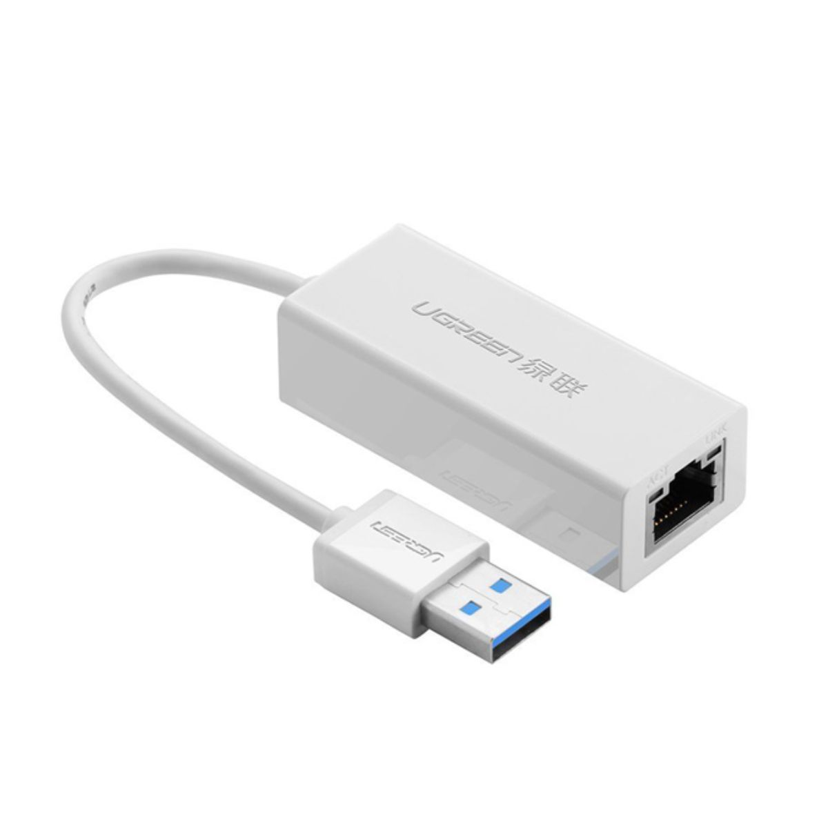 Cáp chuyển USB 3.0 to Lan RJ45 10/100/1000Mbps Ugreen 20255 CR111 tốc độ truyền 5Gbps