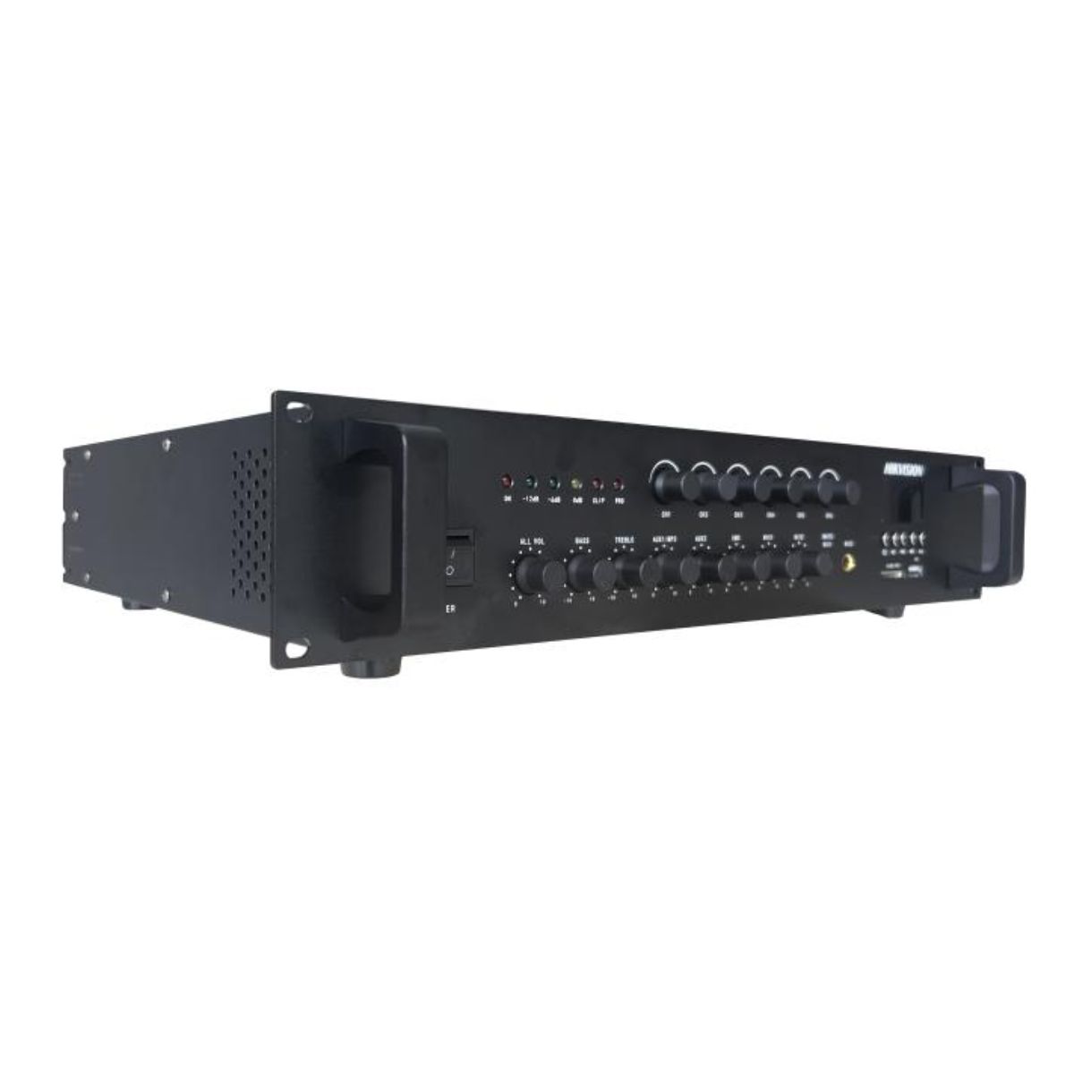 Bộ khuếch đại âm thanh Hikvision DS-QAE0A120G1-VB6 Bluetooth, Analog 120W, 1 USB 2.0, 2 micro, 1 EMC