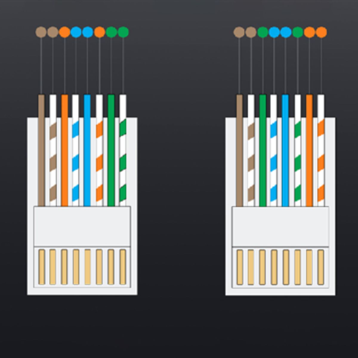 Đầu bấm mạng RJ45 Cat6 8P8C UTP mạ vàng 50U Ugreen 20840 (hộp 100c)