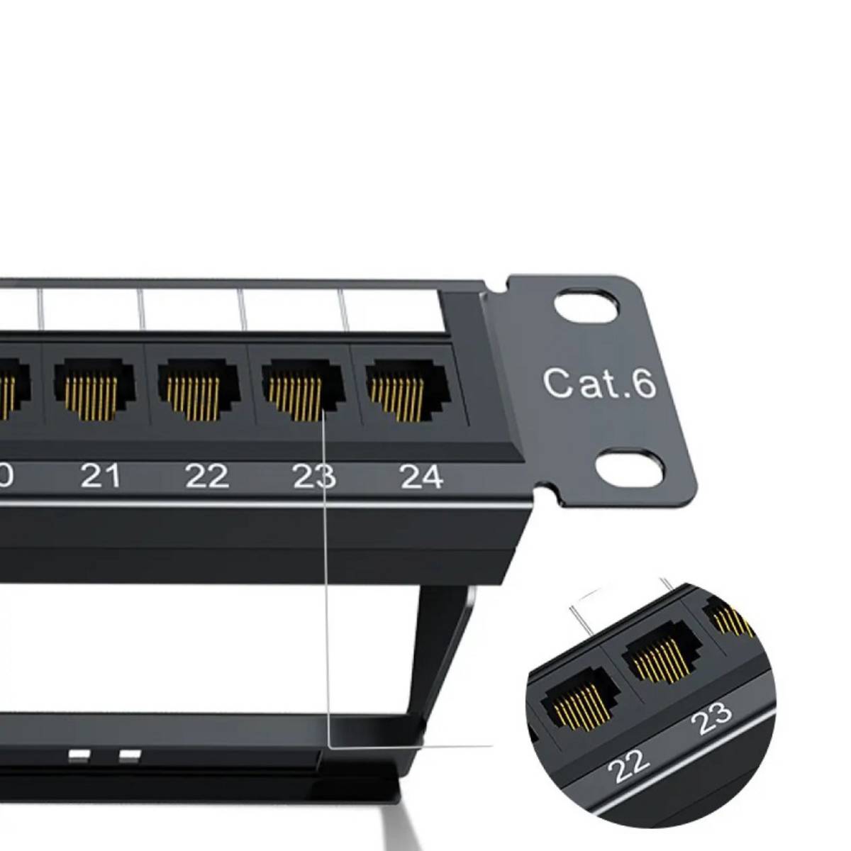 Thanh đấu nối, Patch Panel Cat 6 24 cổng moduler liền UGREEN 70423 cao cấp