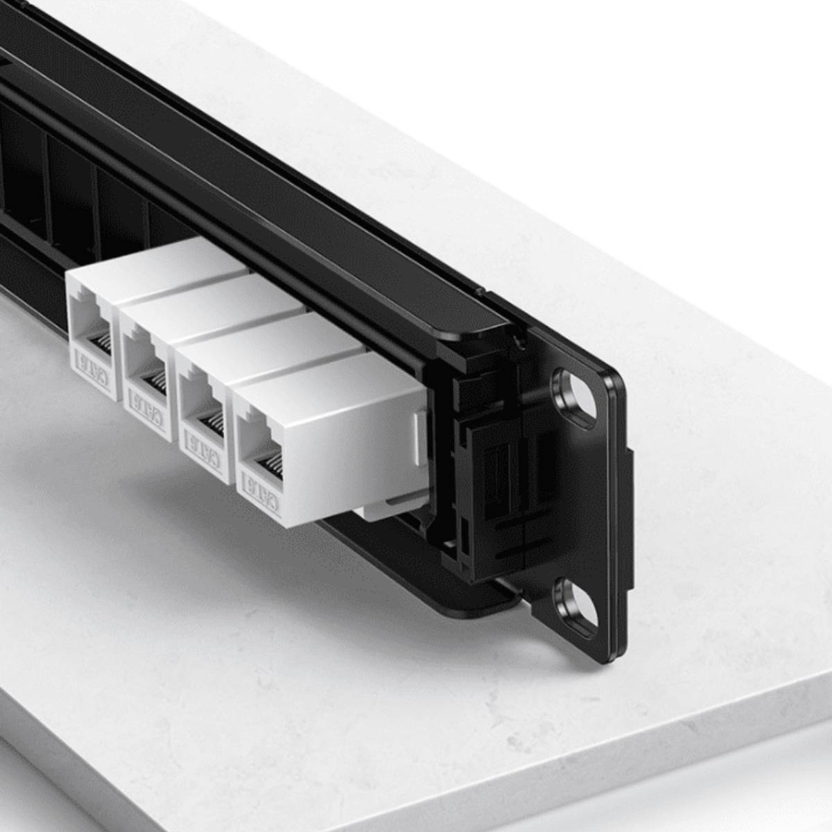 Thanh Patch Panel Utp Ethernet Cat5E và Cat6 24 cổng kim loại UGREEN NW154 80445