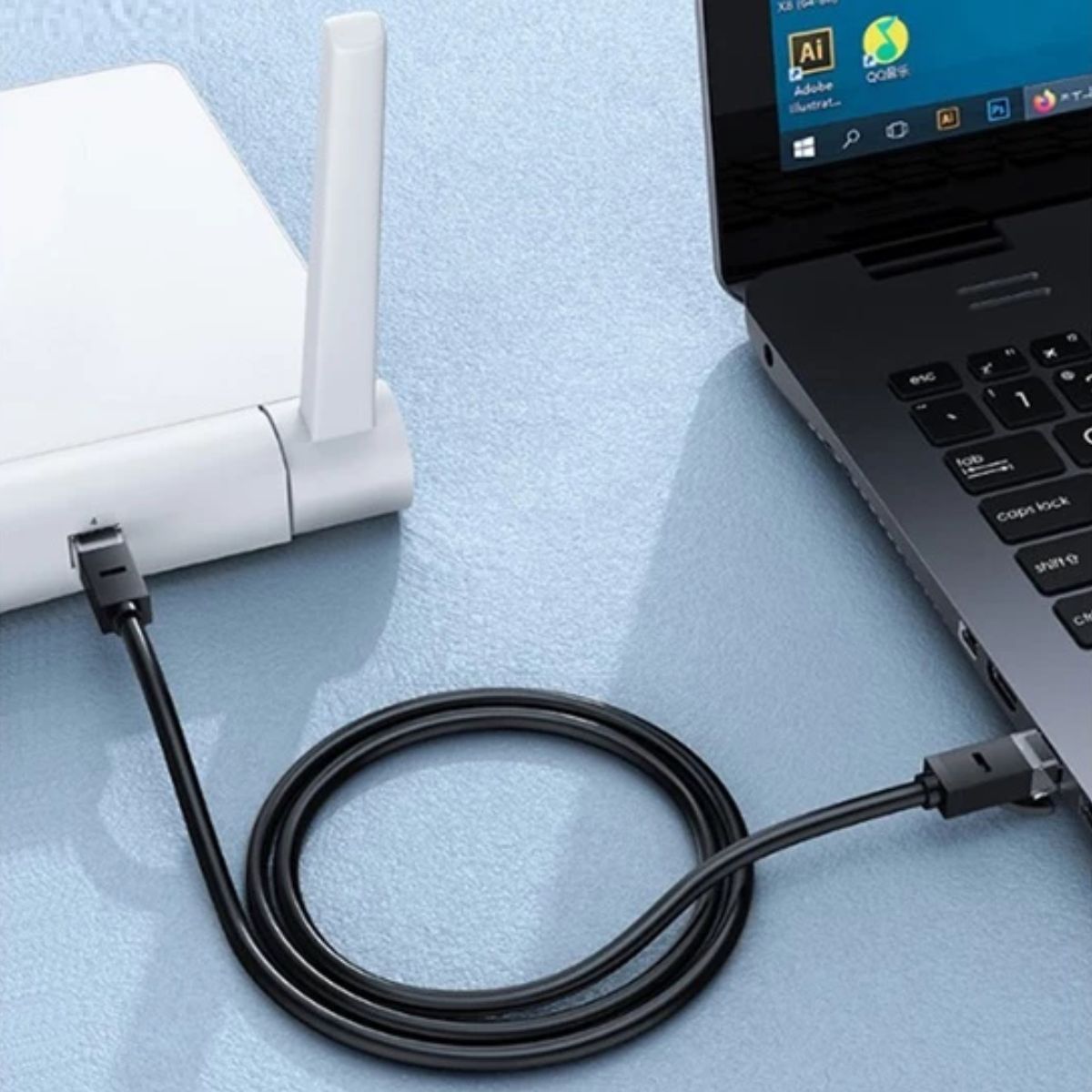 Cáp mạng đúc sẵn CAT6 UTP 26AWG tròn dài 8m Ugreen 20163