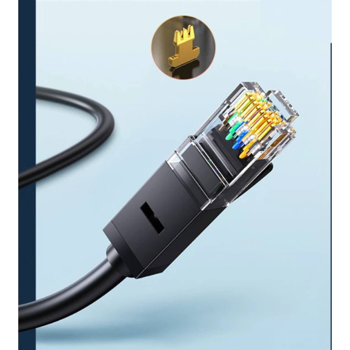 Cáp mạng đúc sẵn Cat6 tròn dài 30m chính hãng Ugreen 20168 cao cấp