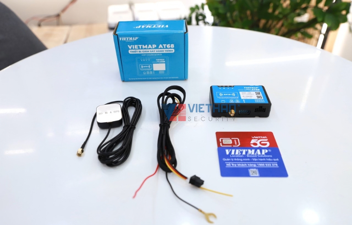 Thiết bị giám sát hành trình ô tô Vietmap GSM AT68 QLX NĐ91 (Hộp đen ô tô ) hợp chuẩn xe kinh doanh vận tải