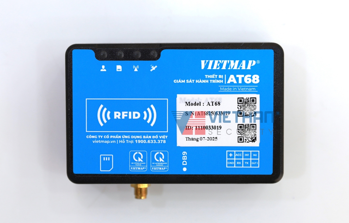 Thiết bị giám sát hành trình ô tô Vietmap GSM AT68 QLX NĐ91 (Hộp đen ô tô ) hợp chuẩn xe kinh doanh vận tải
