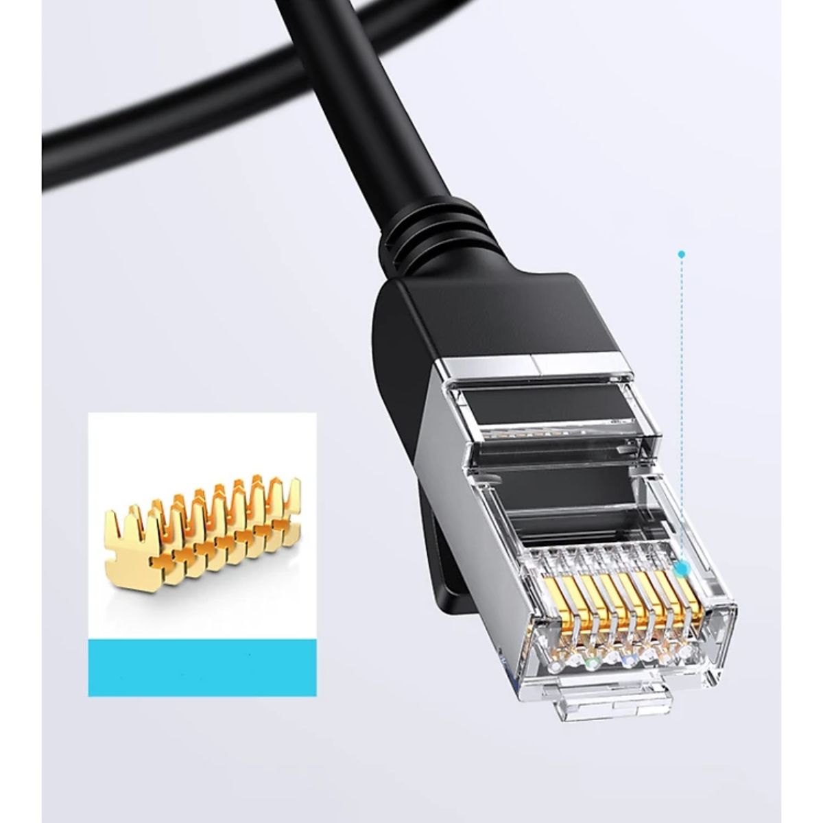 Cáp mạng Cat6 UTP đúc sẵn dài 15M 24AWG 250MHz Ugreen 60818 cao cấp