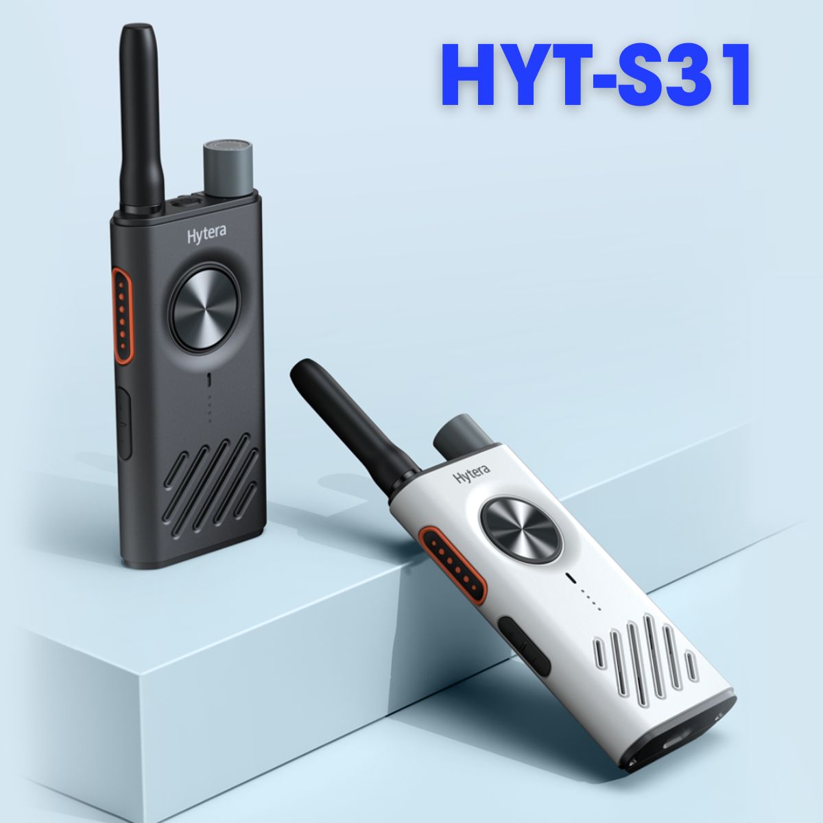 Bộ đàm nhỏ gọn Hytera HYT-S31 (S1) USB-C, nút PTT kép, khoảng cách 5km, pin lên tới 15 giờ, 3W