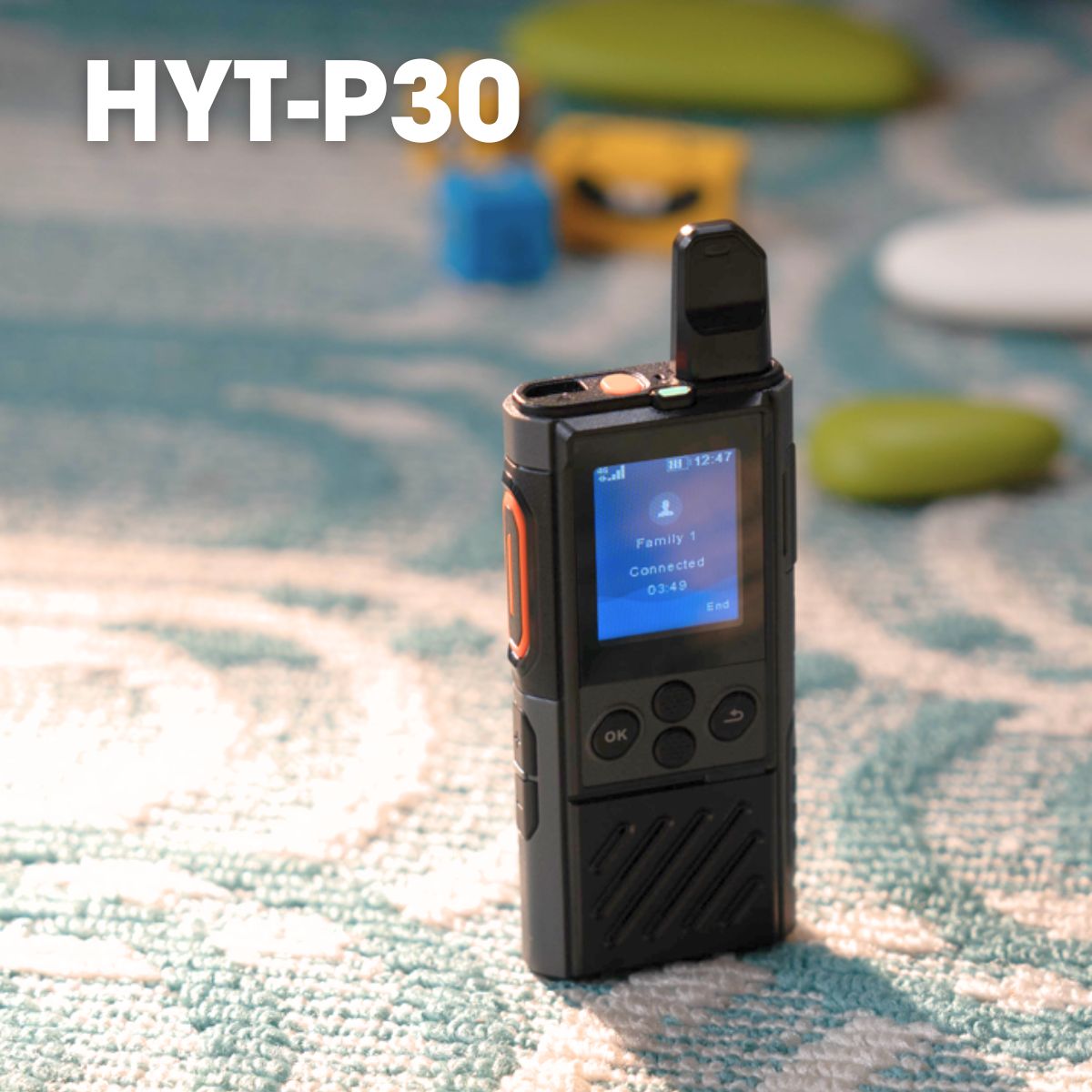 Bộ đàm 4G Hytera P30 3W/105dB, màn hình 1.77 inch, khoảng cách không giới hạn, hỗ trợ LTE