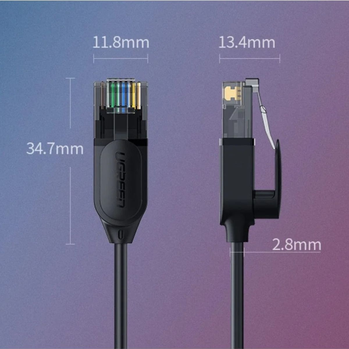 Cáp mạng đúc sẵn Cat6a dài 1,5m chính hãng Ugreen 70333 cao cấp