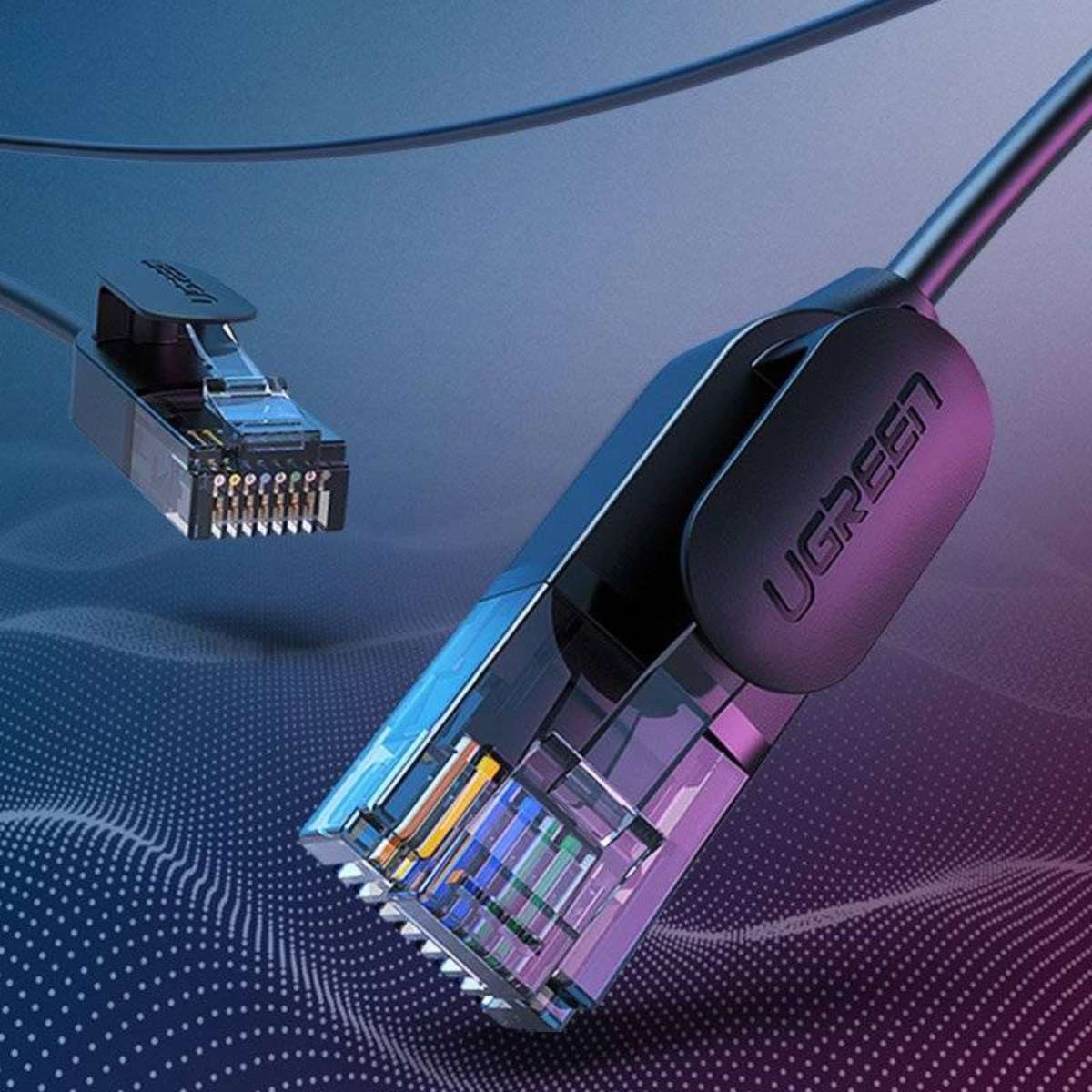 Cáp mạng đúc sẵn Cat6a dài 2m chính hãng Ugreen 70334 cao cấp