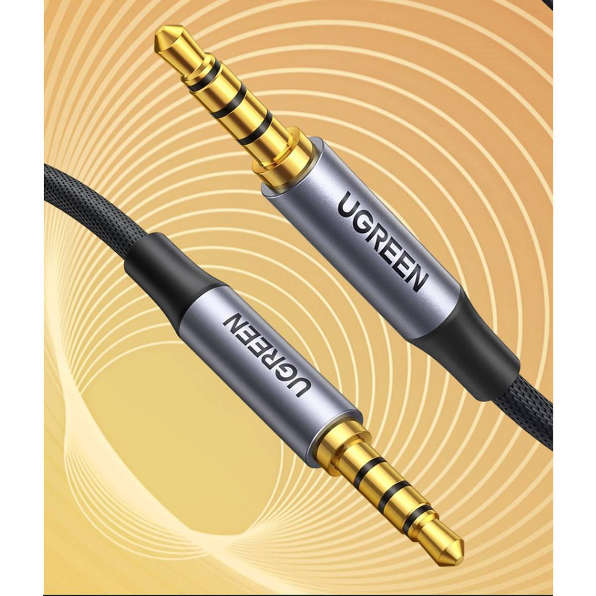 Cáp Audio 3.5mm dây tròn 1,5M Ugreen 10734 chính hãng