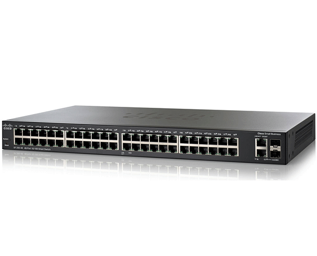 Switch Cisco SRW248G4-K9 48 10/100;2 10/100/1000 ports; 2 Combo mini-GBIC ports.