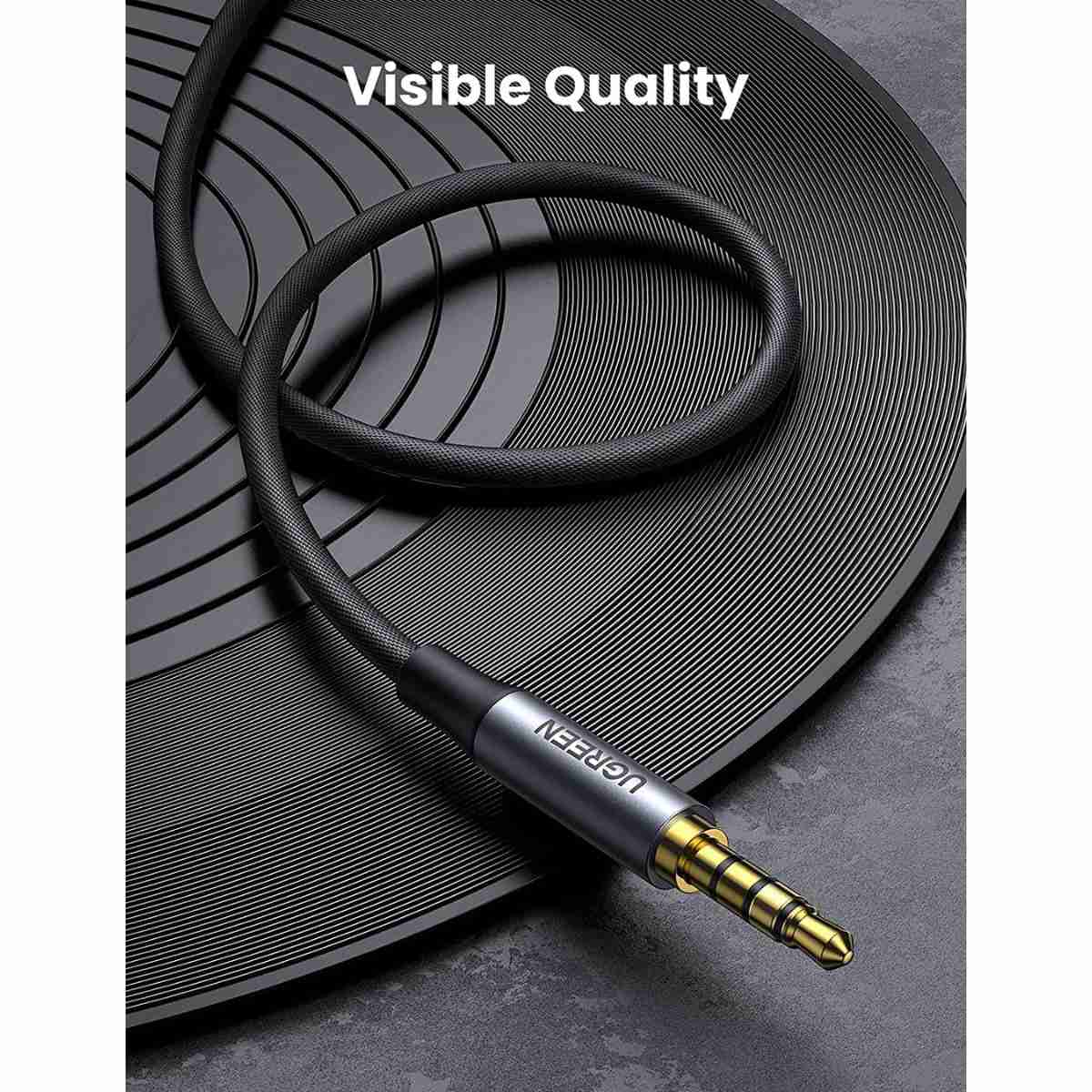 Cáp đực 3.5mm Vỏ nhôm bện 1M 10648
