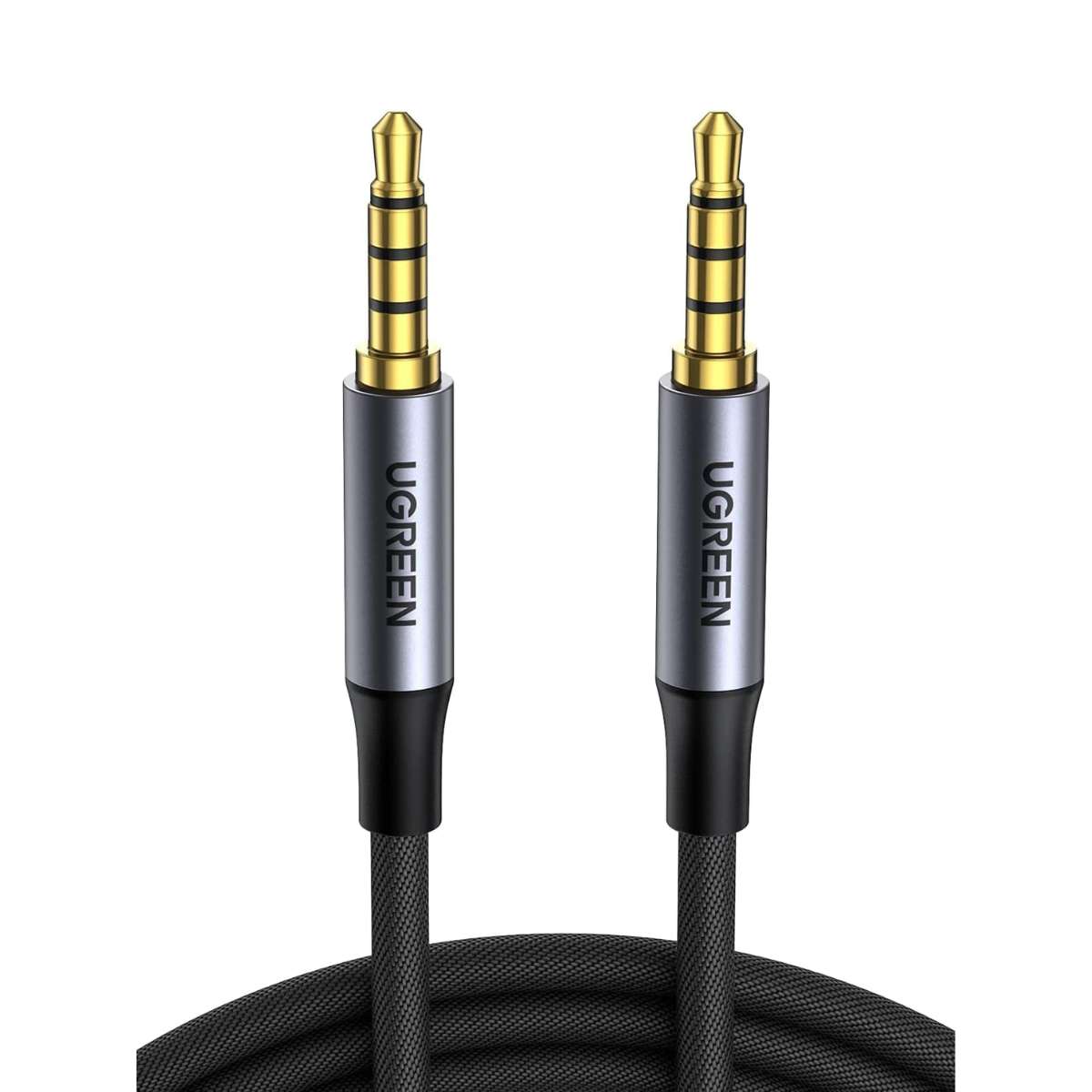 Cáp đực 3.5mm Vỏ nhôm bện 1M 10648