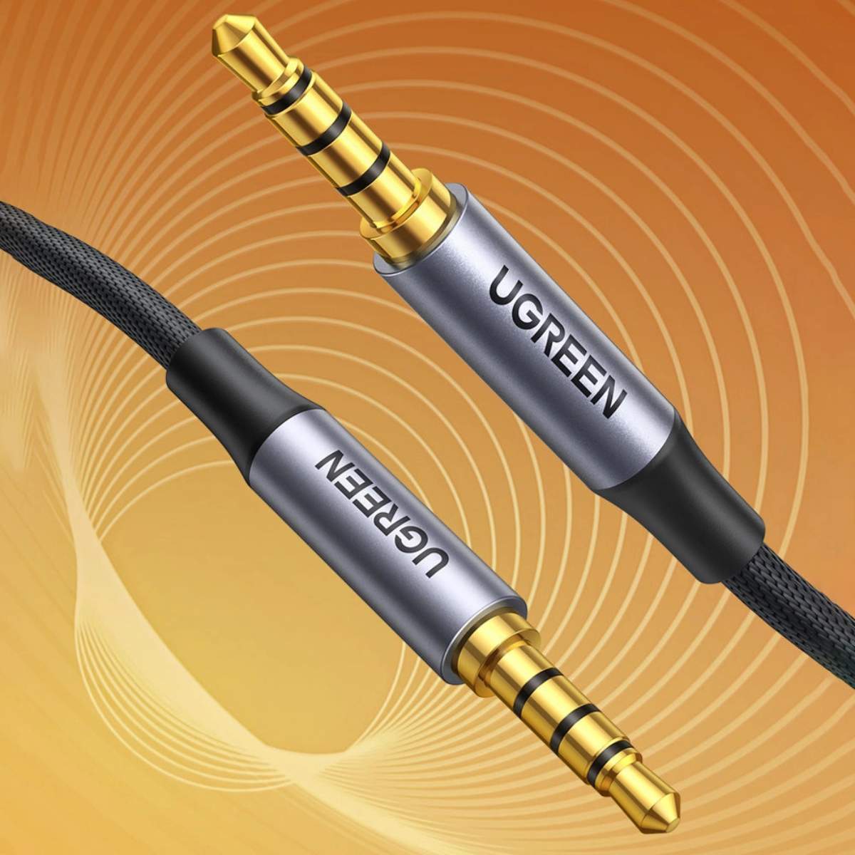 Cáp Audio M/M 4 Cực Ugreen 3.5mm Vỏ Alu 5m 90788