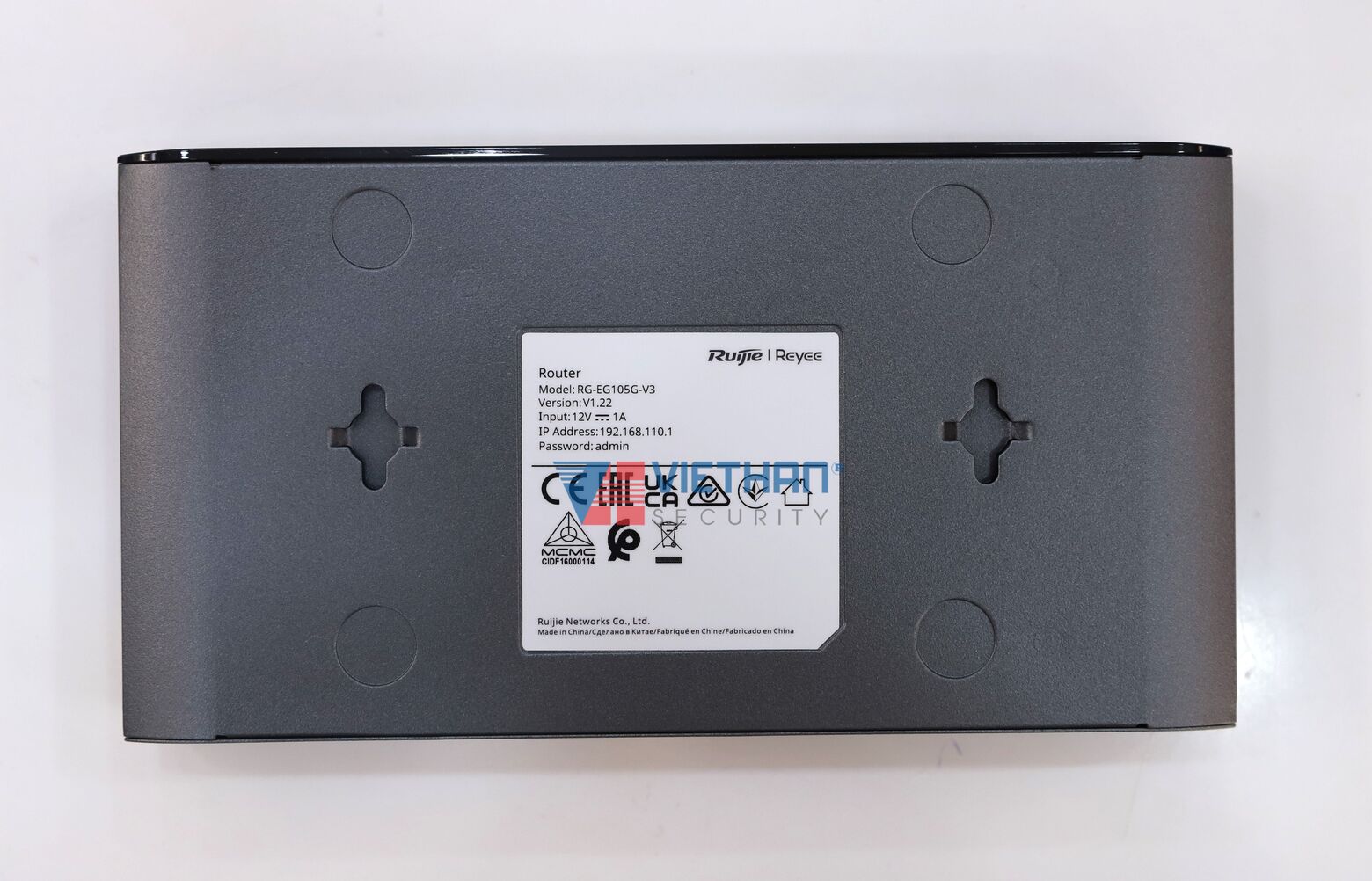  Bộ định tuyến Smart Gateway 5 Cổng Ruijie  RG-EG105G-V3 Chịu tải 100 Users, bộ nhớ Flash 32MB  