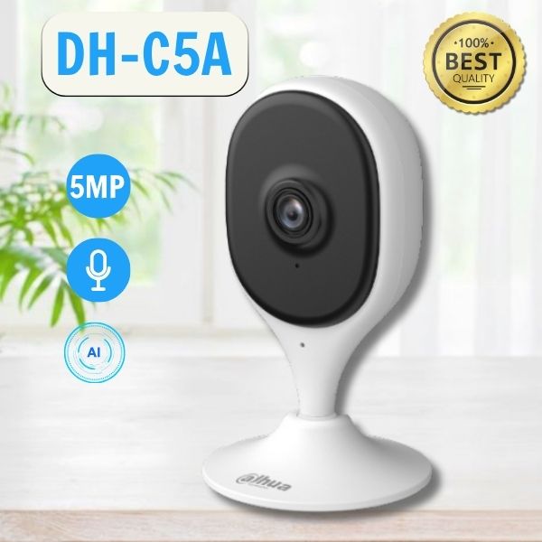 Camera Wifi cố định DAHUA DH-C5A 5MP, Wifi 6, phát hiện người, đàm thoại 2 chiều 