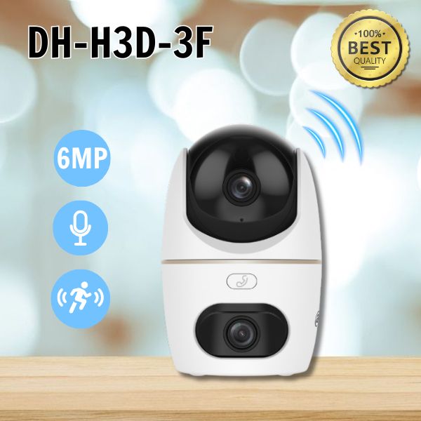 Camera WiFi 2 ống kính 6MP DAHUA DH-H3D-3F, Đàm thoại 2 chiều, Phát hiện thông minh. 