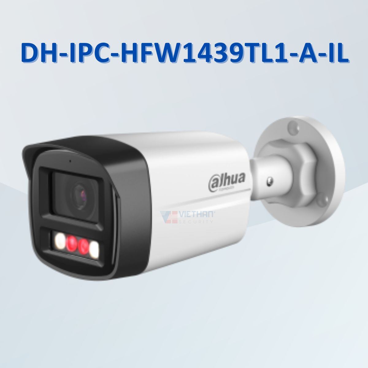 Camera IP ngoài trời ánh sáng kép Bullet 4MP DAHUA DH-IPC-HFW1439TL1-A-IL, hồng ngoại 30m, tích hợp mic, IP67