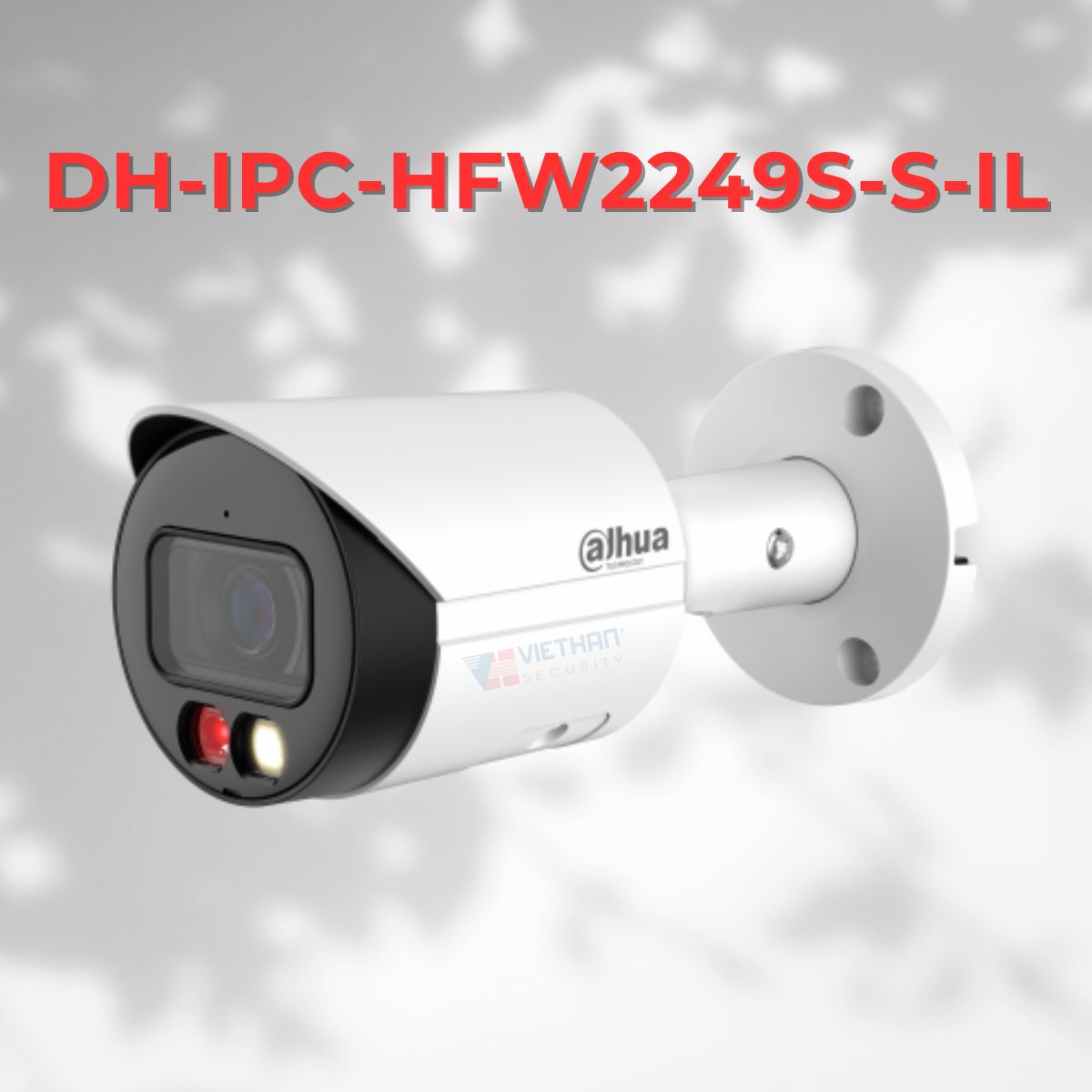 Camera IP WIZSENSE DAHUA DH-IPC-HFW2249S-S-IL, 2MP, Đèn LED, hồng ngoại 30m, tích hợp MIC       "