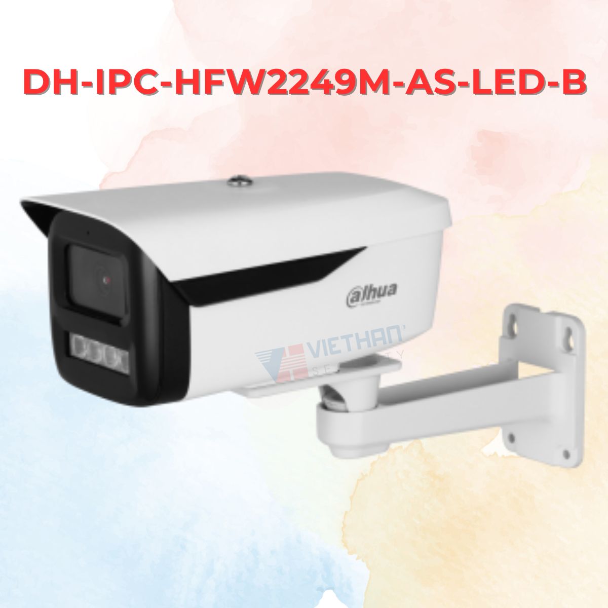 Camera IP Bullet Full Color 2MP DAHUA DH-IPC-HFW2249M-AS-LED-B, phát hiện thông minh, tích hợp mic, IP67