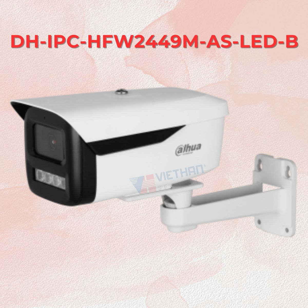 Camera IP Full Color Bullet 4MP DAHUA DH-IPC-HFW2449M-AS-LED-B, phát hiện thông minh, tích hợp mic, IP67