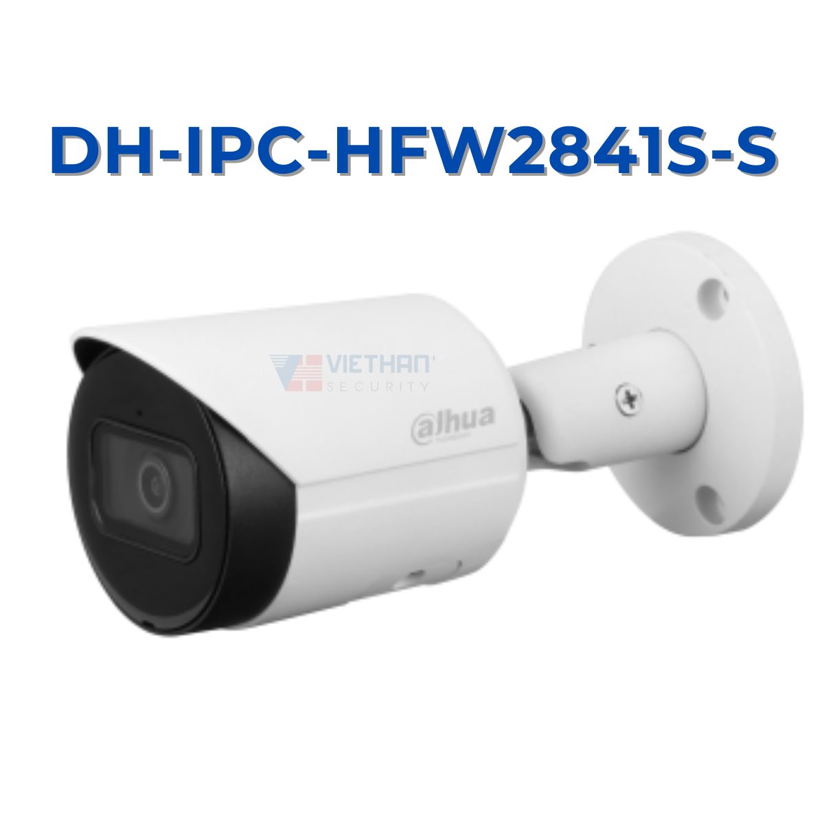 Camera IP Bullet 8MP Dahua DH-IPC-HFW2841S-S tích hợp mic, WDR 120dB, hồng ngoại 30m