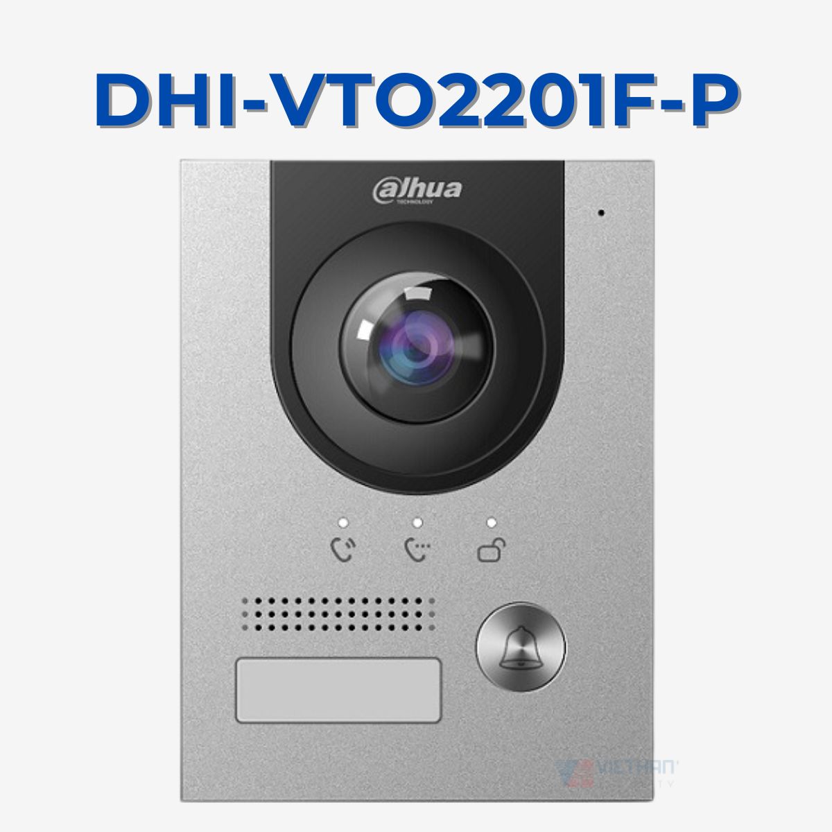 Nút nhấn camera chuông cửa Dahua DHI-VTO2201F-P, 2MP, Chuẩn nén H265, đàm thoại 2 chiều