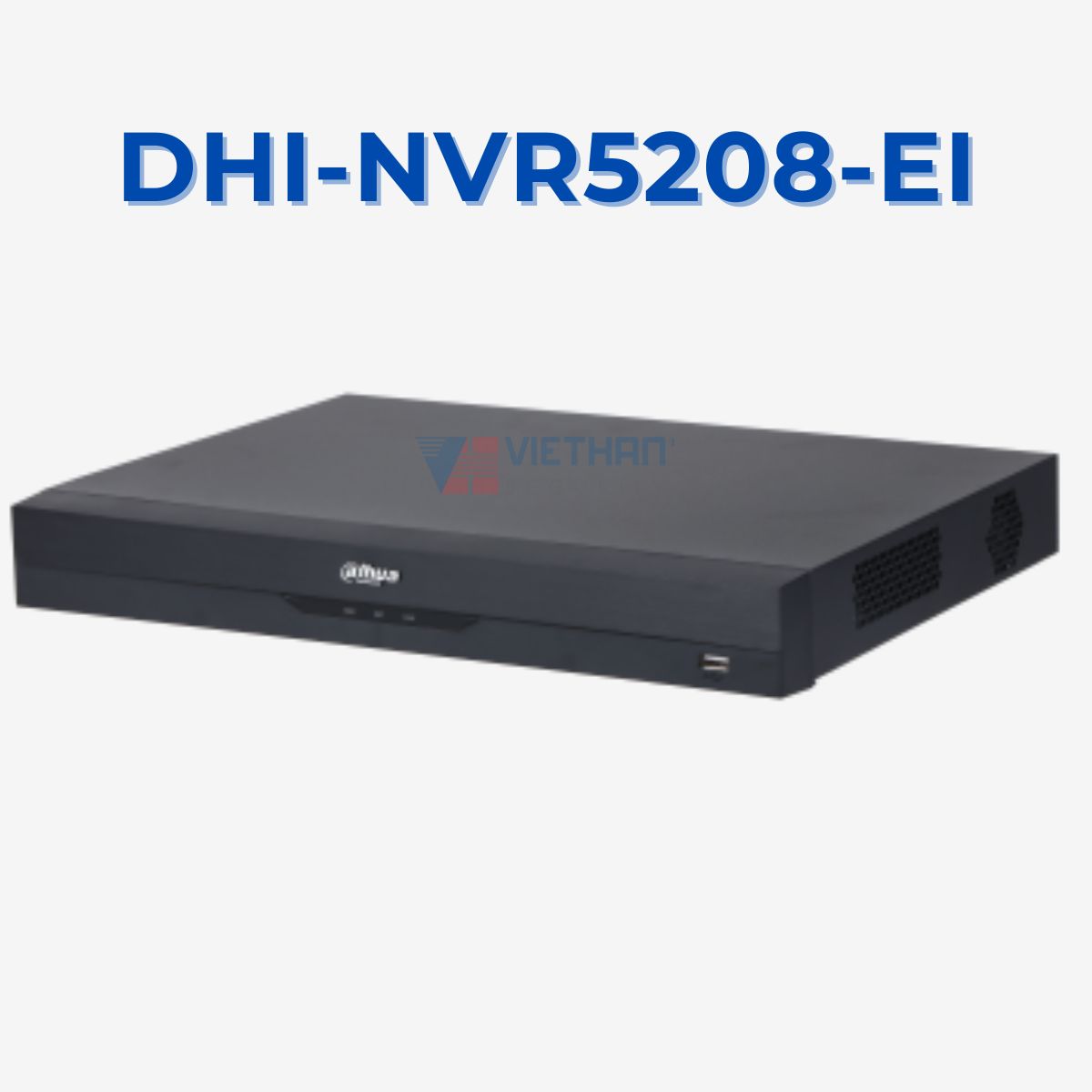 Đầu ghi hình camera IP 8 Kênh 32MP Dahua DHI-NVR5208-EI, Hỗ trợ 4k, 2 ổ cứng 16TB, băng thông 384 Mbps