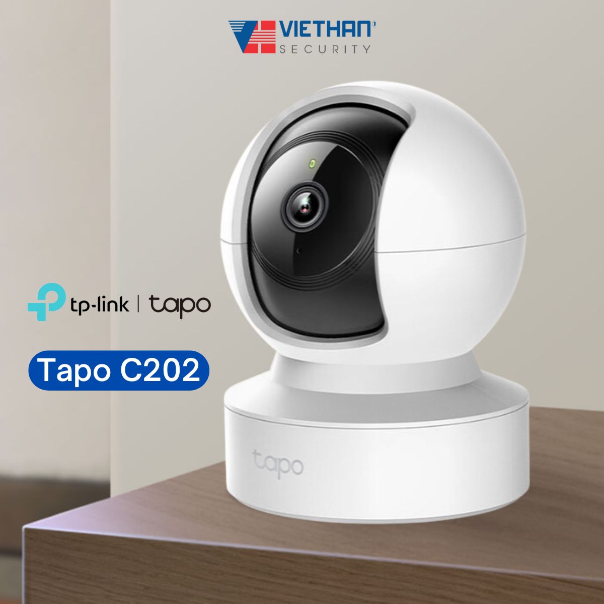 Camera wifi trong nhà TP-Link Tapo C202 1080p quay quét 360 độ, đàm thoại 2 chiều, phát hiện chuyển động