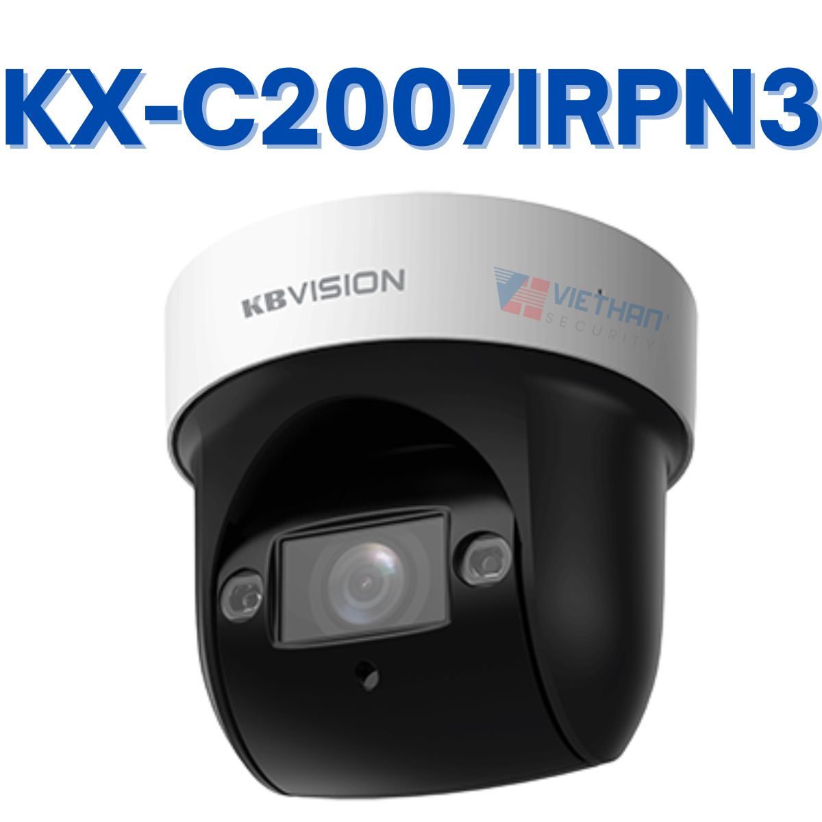 Camera IP KBVISION KX-C2007IRPN3 PTZ 360 2MP,công nghệ Starlight, zoom quang 4x, tầm nhìn hồng ngoại 50m