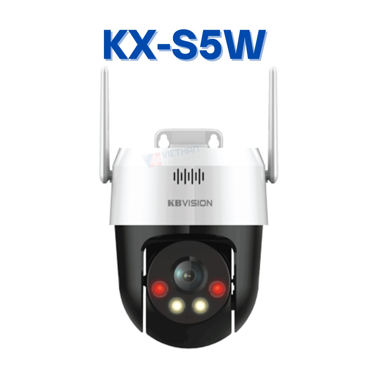 Camera IP WIFI Quay quét ngoài trời 5MP KBVISION KX-S5W, Đàm thoại 2 chiều, báo động đèn và còi hú