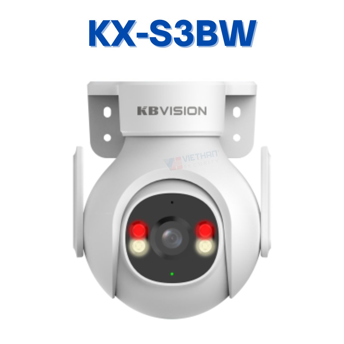 Camera IP Wifi Quay quét KBVISION KX-S5BW 5MP, Đàm thoại 2 chiều, báo động đèn và còi hú, Đèn LED