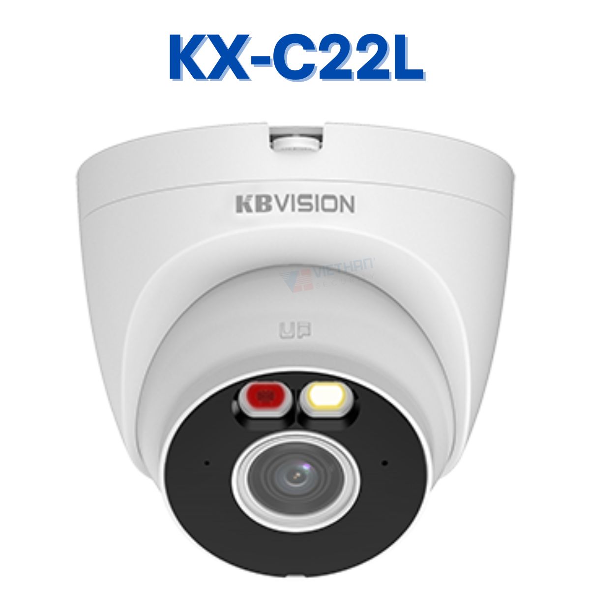 Camera IP Wifi Dome Full Color KBVISION KX-C22L 2MP, Đàm thoại 2 chiều, báo động đèn và còi hú, Đèn LED