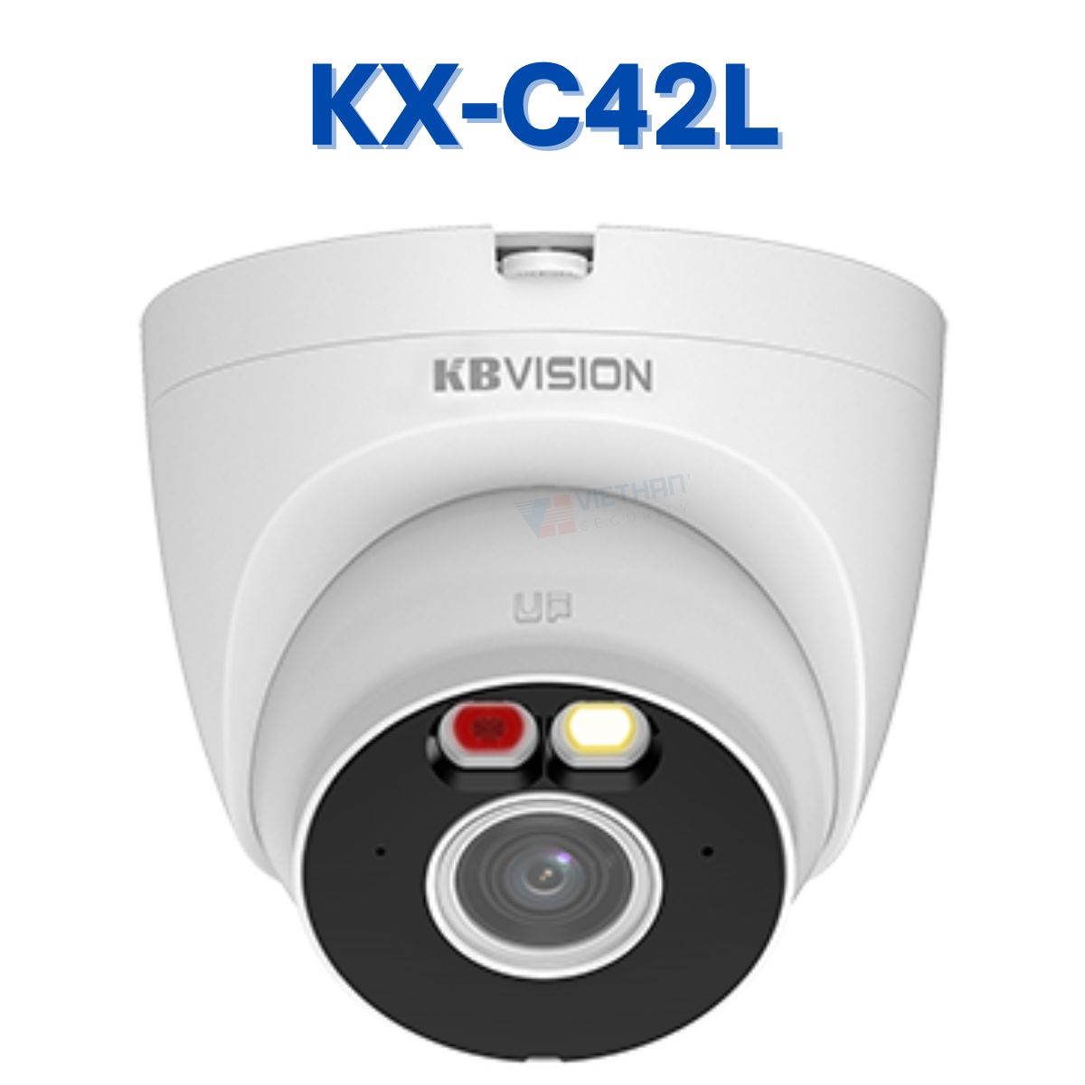 Camera IP Wifi Dome Full Color KBVISION KX-C42L 4MP, Đàm thoại 2 chiều, báo động chủ động, Đèn LED