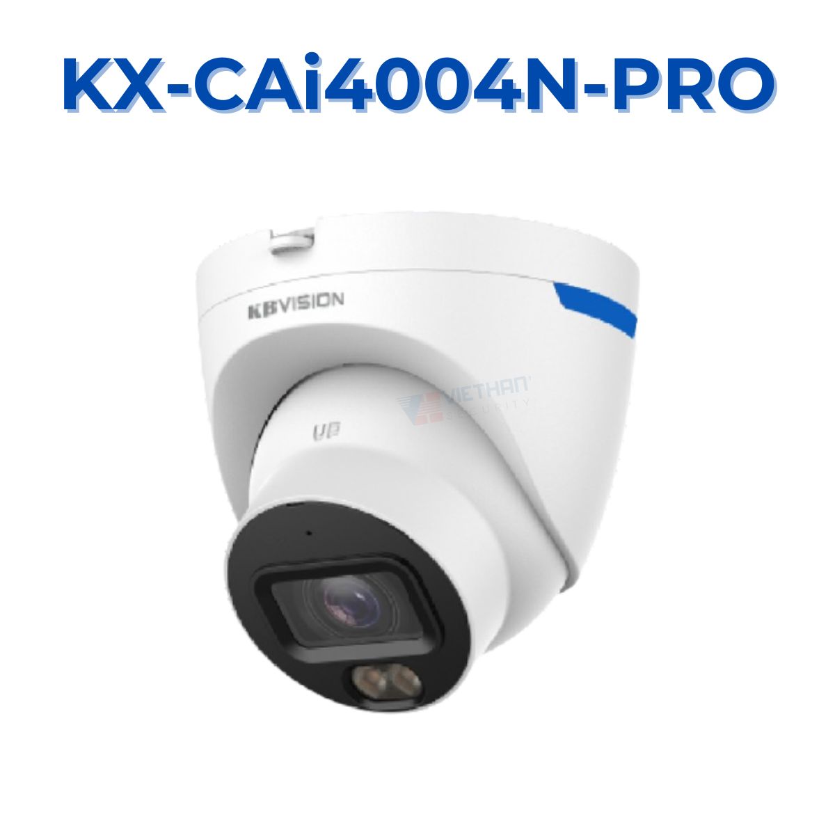 Camera IP Dome KBVISION KX-CAi4004N-PRO 4MP, Tích hợp MIC, Đèn LED, Công nghệ AI