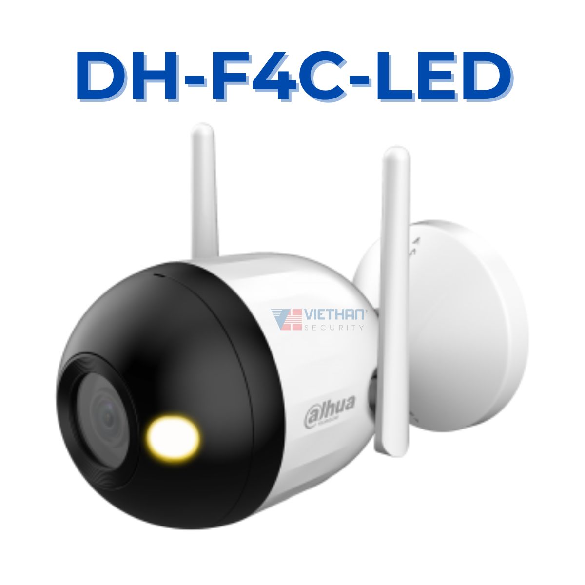 Camera IP Wifi Bullet 4MP DAHUA DH-F4C-LED, Đàm thoại 2 chiều, Đèn LED 30m, Ánh sáng kép thông minh.