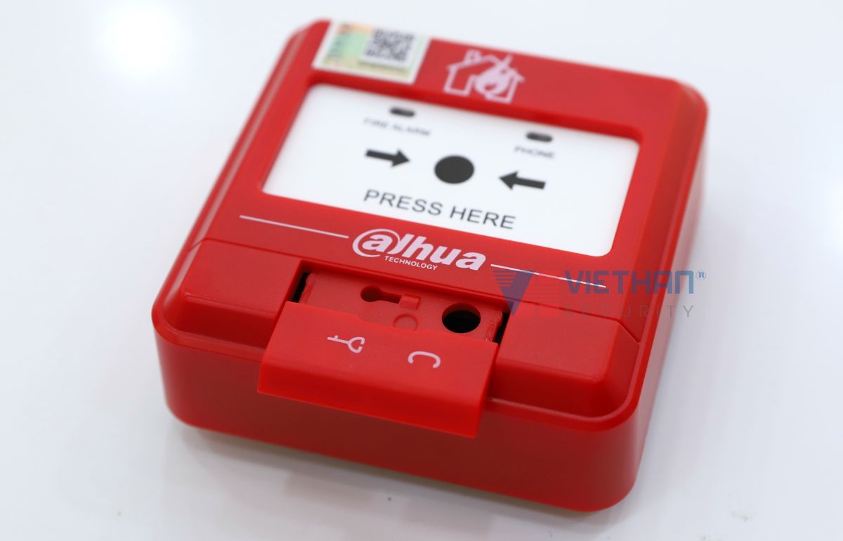 Nút khẩn cấp (vuông) Dahua DHI-HY-C121, Dễ lắp đặt, Chống chịu tốt với môi trường khắc nghiệt 