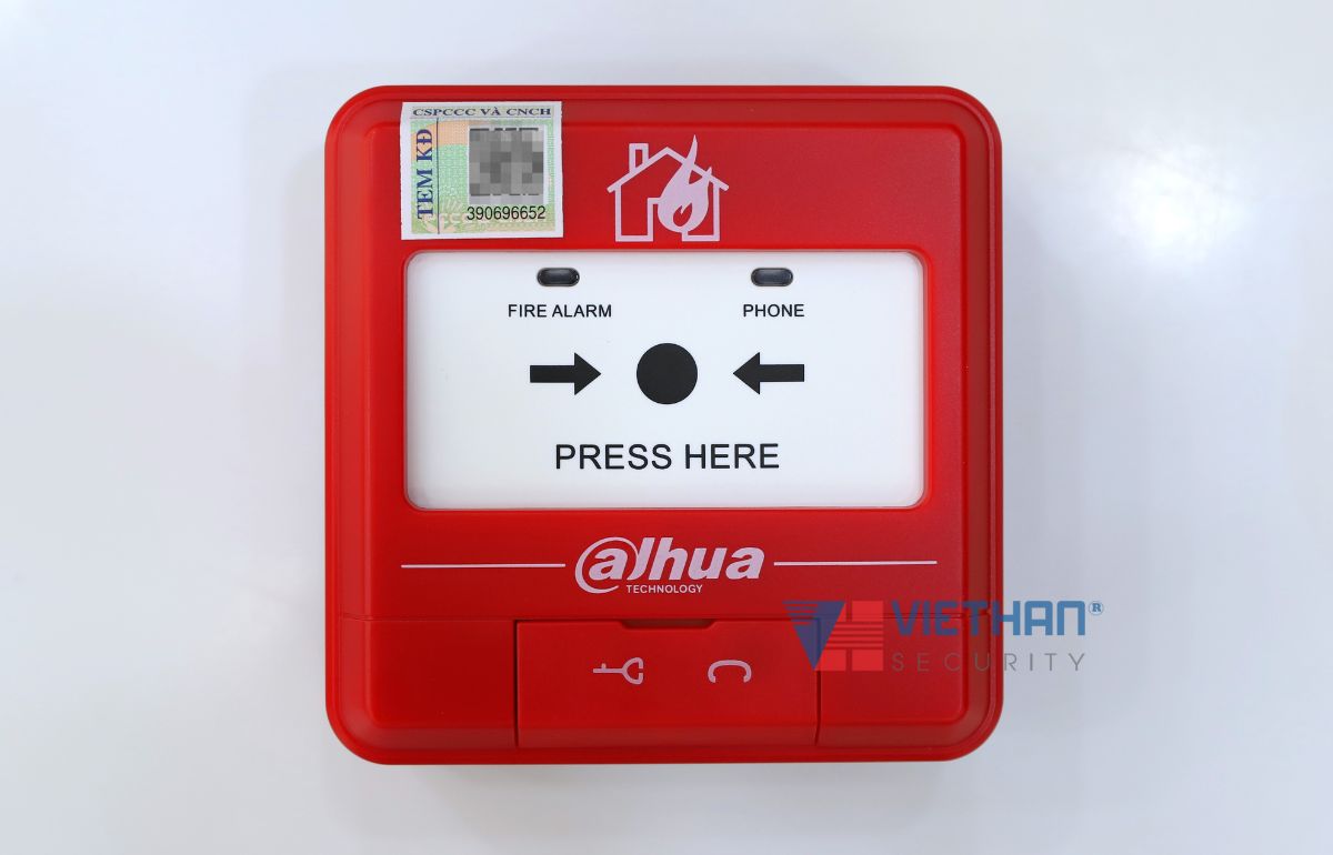 Nút khẩn cấp (vuông) Dahua DHI-HY-C121, Dễ lắp đặt, Chống chịu tốt với môi trường khắc nghiệt 